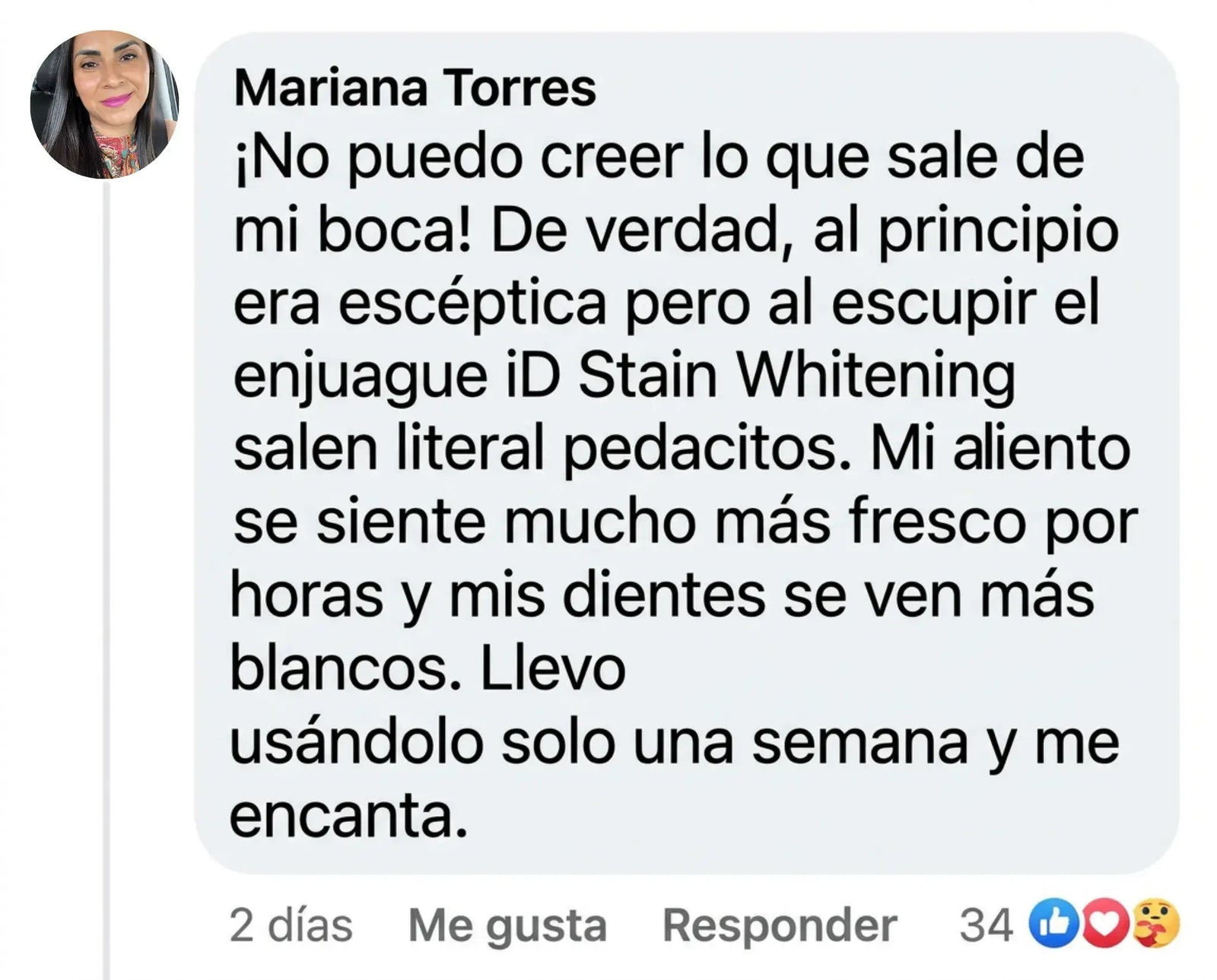 Comentario de cliente
