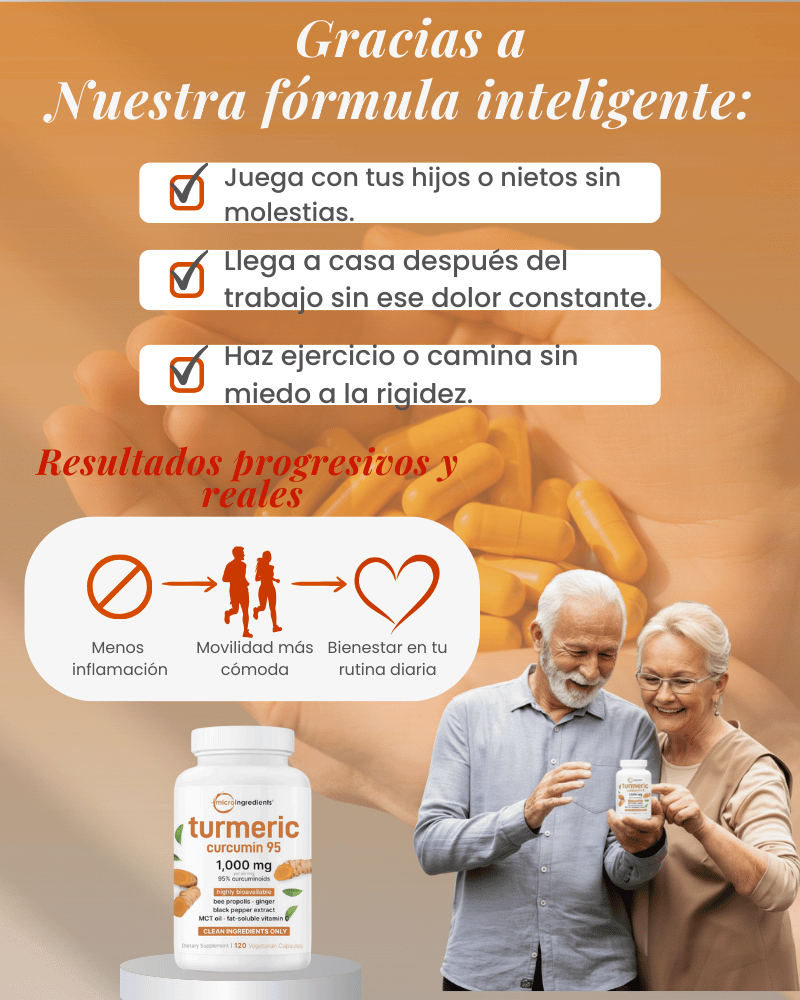 Turmeric Curcumin 95™: Apoyo diario para articulaciones sanas