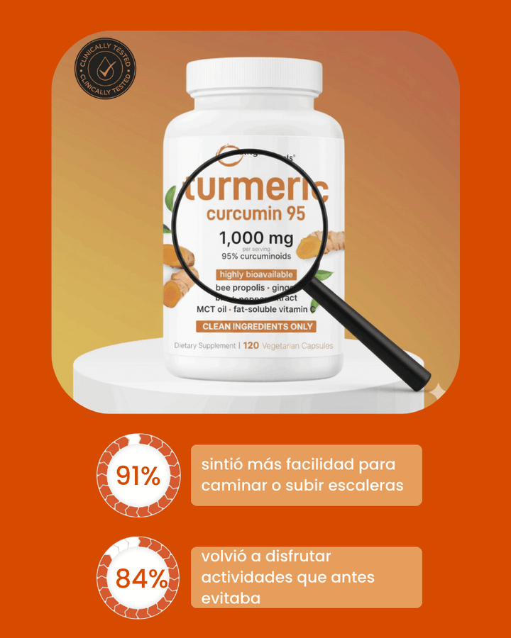 Turmeric Curcumin 95™: Apoyo diario para articulaciones sanas