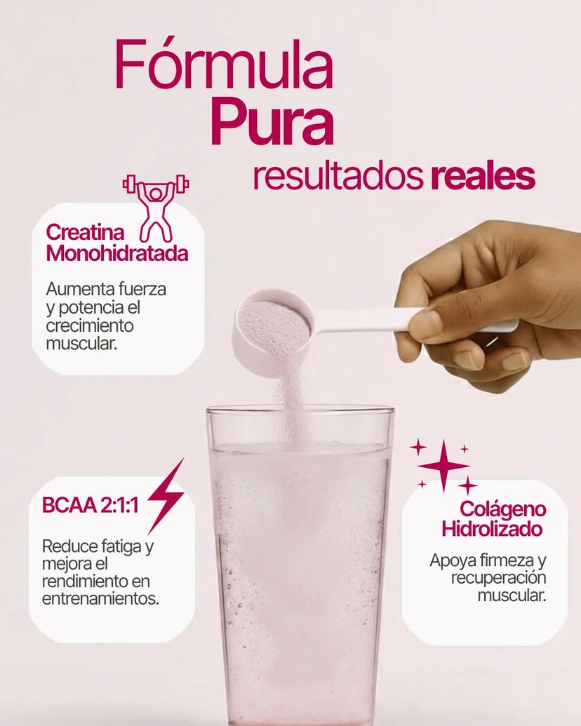 Creatine For Women™: Potencia el crecimiento de tus glúteos.