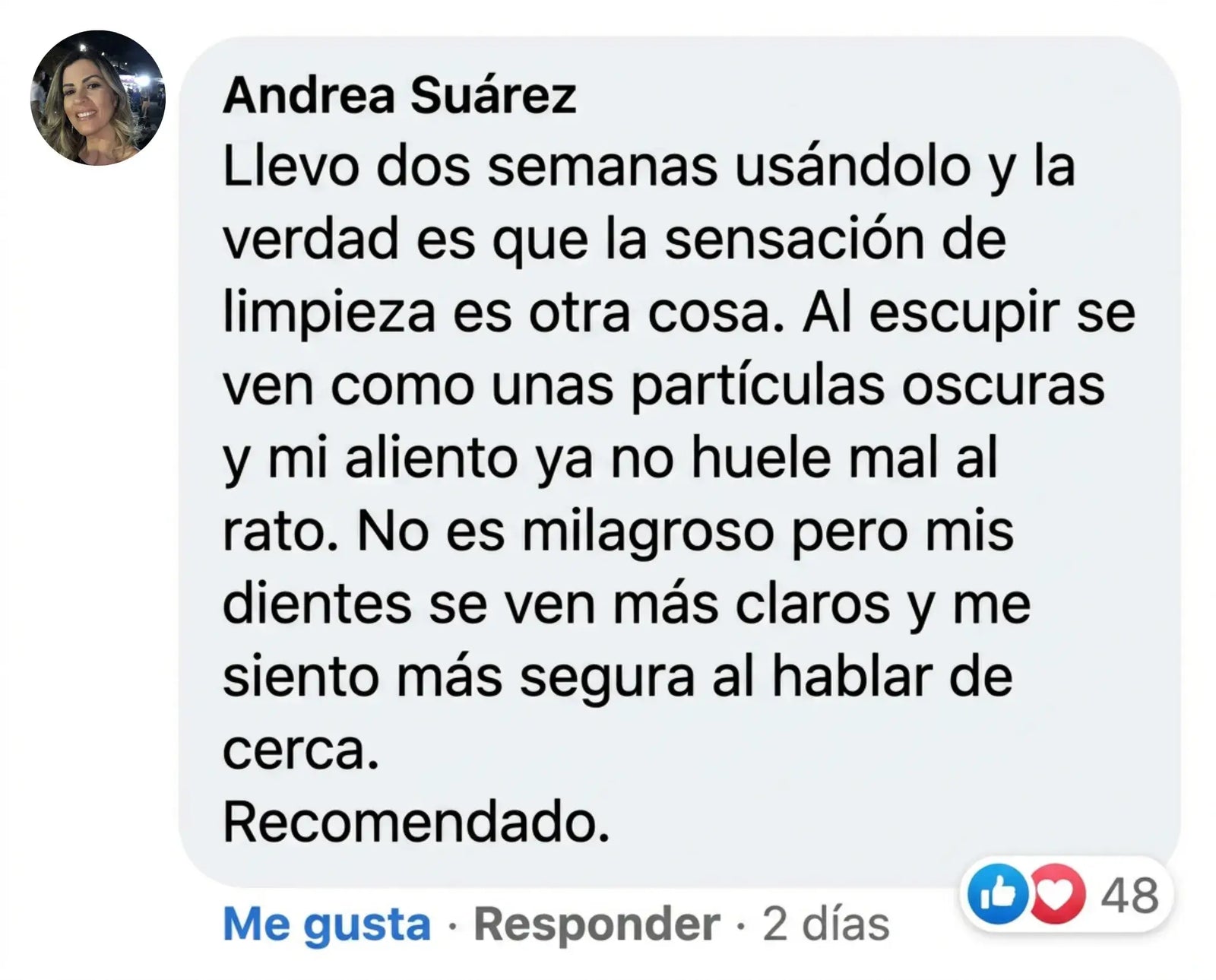Comentario de cliente