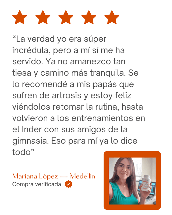 Turmeric Curcumin 95™: Apoyo diario para articulaciones sanas